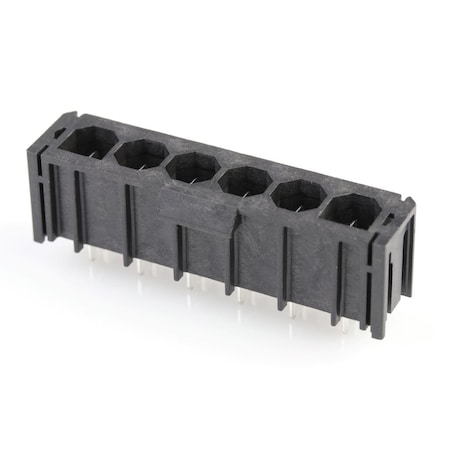Molex Rectangular Power Connector, 6 Contact(S), Male, Solder Terminal, Receptacle 431600306